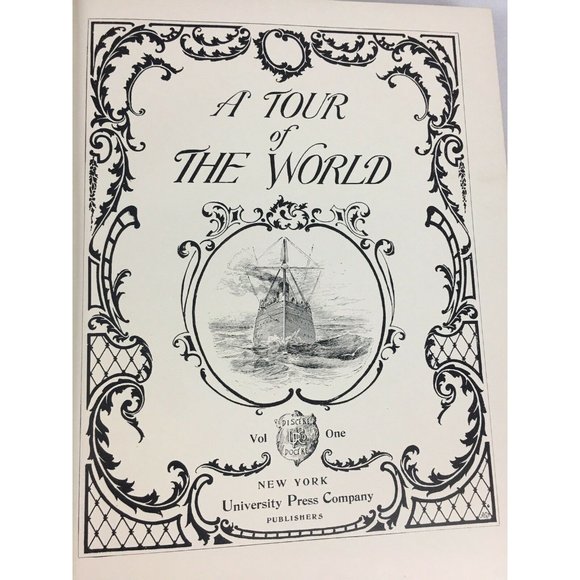 A Tour Of The World Volume One Book Hardcover Copyright 1896 - Picture 4 of 11